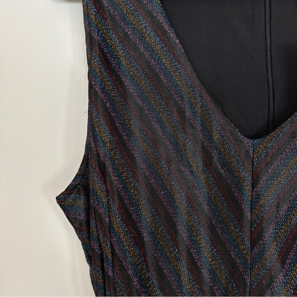 Cleo | Metallic Rainbow Pleated Midi Dress | NWT | XXL - Picture 3 of 9